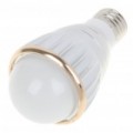 E27 6W 600 Lumen 6500-7000K 6 LED lâmpada branca (AC 85 ~ 265V)