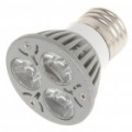 E27 3W 3500K 270-Lumen 3-LED quente branco lâmpada (85 ~ 265V)