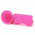 Corno Stand amplificador falante para Apple iPhone 4 - Deep Pink