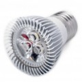 E27 3500K 3W 260-Lumen 3-LED quente branco lâmpada (85 ~ 245V)