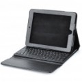 Teclado 84-chave 2.4 GHz Bluetooth 3.0 Wireless c / PU couro Case para o iPhone 4/iPad/iPad 2/Android