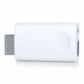 Wii para HDMI 720p/1080P + 3,5 milímetros áudio conversor adaptador - branco