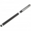 Caneta de tinta preta + Touch Screen Stylus para o iPod/iPhone/MP3/MP4/PDA - preto + prata