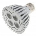 E27 6500K 4W 350-lúmen 4-LED branco lâmpada (85 ~ 245V)