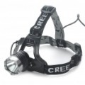 Cree Q5 3-modo 240 Lumen branco LED farol - preto (2 x 18650)