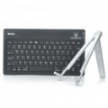 Genuíno ROCK 78-chave Silicone Bluetooth teclado com suporte Stand para iPad 2 - preta