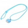 Moda fita para o pescoço com conector para iPod/iPhone (80 cm / Random Color)