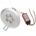 5x1W 5-LED 400-430LM 3000-3500K teto de LED branco quente luz lâmpada (85-245V)