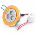 3W 3200K 100-Lumen 3-LED quente branco lâmpada c / LED Driver (AC 85 ~ 265V)