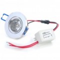 3W 3200K 220-lúmen 1-3528-SMD levou quente lâmpada branco c / LED Driver (AC 85 ~ 265V)