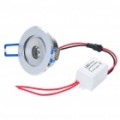 1W 3200K 100-Lumen 1-quente branco luz teto Down lâmpada LED com / Driver (AC 85 ~ 265V)