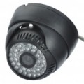 P2P 300KP CMOS vigilância ID câmera com / 48-LED IR Night Vision - preto