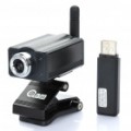 Câmera de segurança de vigilância 300KP 2.4 GHz Wireless c / receptor USB - preto