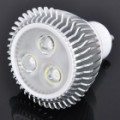 GU10 6W 7000K 450-Lumen 3-LED branco lâmpada (DC 12V)