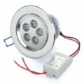 5W 5-LED 500LM 6500K branco luz teto lâmpada (85 ~ 260V)