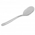 Aço inox Oval Ocidental alimentar Spoon - prata (tamanho XL)