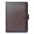 capa protetor de couro PU para Kindle Touch - Brown