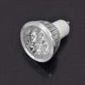 GU10 4W 3500K 300 lúmen 4-LED quente branco lâmpada (100 ~ 245V)