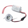 1W 6500K 80-lúmen 1-LED luz teto baixo luz branca c / Driver (AC 100 ~ 245V)