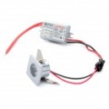 1W 3500K 80-lúmen 1-quente branco luz teto Down lâmpada LED com / Driver (AC 100 ~ 245V)