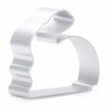 Coelho lindo em forma de alumínio Alloy DIY biscoito Cookie Cutter Mould - prata