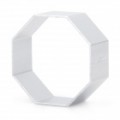 Octagon lindo em forma de alumínio Alloy DIY biscoito Cookie Cutter Mould - prata