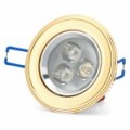 3W 3500K 200LM 3-quente branco luz teto lâmpada LED (85 ~ 265V)