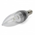 Estilo de vela E14 3W 120LM 6500K 1-LED branco lâmpada (85 ~ 245V)