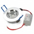 1W 3500K 90-lúmen 1-quente branco luz teto Down lâmpada LED com / Driver (AC 100 ~ 245V)