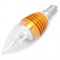 E14 3W 3500K 120-lúmen 1-LED quente branco lâmpada (AC 85 ~ 240V)