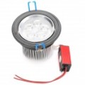 5W 3500K 490-Lumen 5-quente branco luz teto Down lâmpada LED com / Driver (AC 100 ~ 245V)