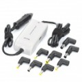 Carregador de carro universal c / adaptadores para Laptop (DC 10 ~ 15V)