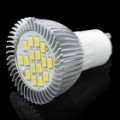 GU10 500-550LM 6000-6500K 16-SMD branco lâmpada (6.4W / AC220V)