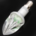 E14 2W 60LM 515 ~ 525nm 10-3014 SMD LED verde lâmpada (220V AC)