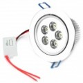 5W 6900K 450-Lumen 5-LED luz teto baixo luz branca (AC 85 ~ 265V)