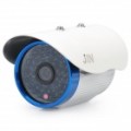 Câmera de segurança de vigilância CCD SONY 1/3 com 48-LED IR Night Vision - branco + azul (DC 12V)