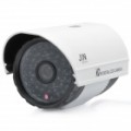 Câmera de segurança vigilância CCD SONY 1/3 com 48-LED IR Night Vision - branco + cinza (DC 12V)