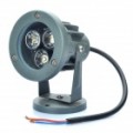 3W 3500K 260-Lumen 3-LED branco luz quente de spots de luz - cinza escuro (DC 12V)