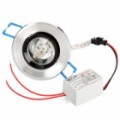 1W 3500K 90-lúmen 1-quente branco luz teto Down lâmpada LED com / Driver (AC 85 ~ 265V)