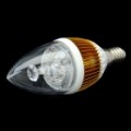 E14 4.2W 400-lúmen 3000 ~ 3500K quente branco 4-LED Lamp lâmpada - Golden + White (85 ~ 265V)