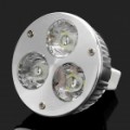 GU5.3 3W 300LM 3500K quente branco 3-LED refletor bulbo (DC 12V)