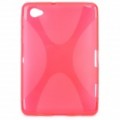 capa protetor TPU Back Samsung P6200 Galaxy Tab 7.0 Plus - vermelho transparente