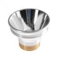 Alumínio texturizado/OP refletor com Base de dissipador de calor cobre para emissores de LED Cree MC-E (53 mm * 27,6 mm)