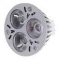 MR16 3W 3-LED 6500K luz lâmpada - branco (12V)