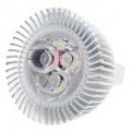 MR16 3W LED 3 210-lúmen saída quente branco lâmpada (prata/12V)