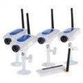 2.4 Conjunto de câmera de vigilância GHz 4-CH Wireless com receptor USB (conjunto de 4 câmeras)