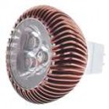 MR16 3W LED 3 240-lúmen quente branco lâmpada - Brown (12V)