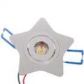 1W LED 1 90-lúmen LED teto lâmpada com Driver - quente branco (220V)