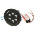 6W 6500K 500-lúmen 6-LED teto luz lâmpada/baixo branca com LED Driver (100 ~ 240V)