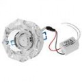 3W branco levou Crystal teto lâmpada/Down Light com LED Driver (160Lm/95 ~ 265V)